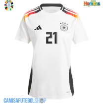 Camisa de time de futebol Alemanha Ilkay Gundogan #21 Replicas 1º Equipamento Europeu 2024 Manga Curta